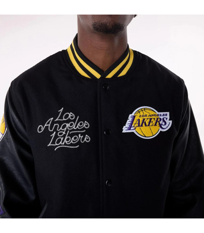 Chaquetas Los Angeles Lakers NBA Wordmark Negro