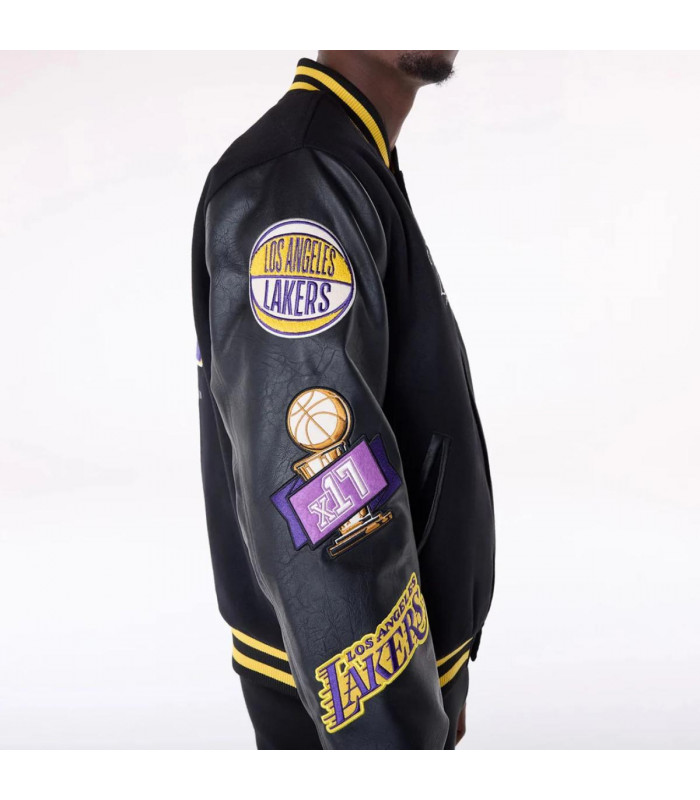 Chaquetas Los Angeles Lakers NBA Wordmark Negro