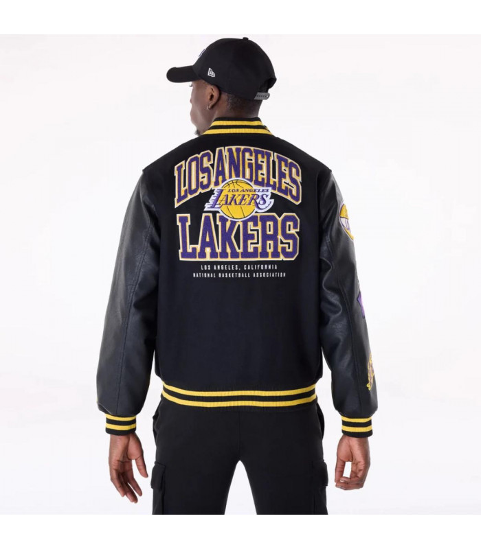 Chaquetas Los Angeles Lakers NBA Wordmark Negro