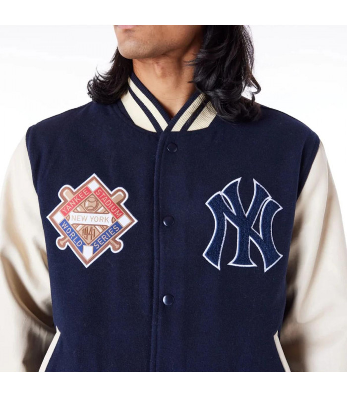 Chaquetas New York Yankees MLB Patches Navy