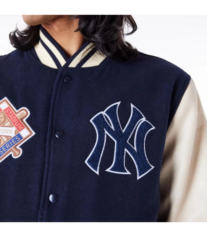 Chaquetas New York Yankees MLB Patches Navy