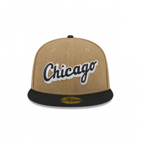 Gorro 59fifty MLB Chicago Blanco Sox Canvas Crown Med Beige