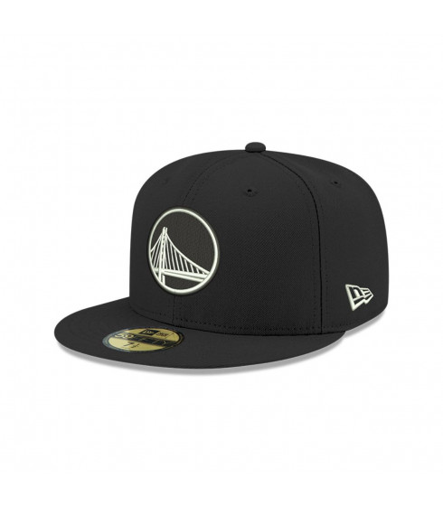 Gorra 59Fifty Golden State Warrior NBA  Clásicos Negro