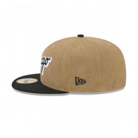 Gorro 59fifty MLB Chicago Blanco Sox Canvas Crown Med Beige