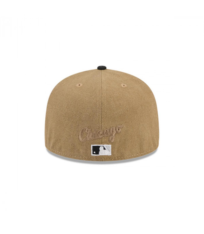 Gorro 59fifty MLB Chicago Blanco Sox Canvas Crown Med Beige
