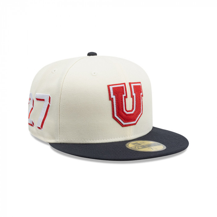 Gorra New Era 59Fifty Universidad De Chile Futbol Blanco