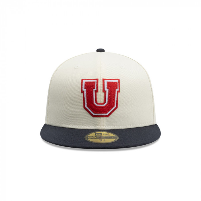 Gorra New Era 59Fifty Universidad De Chile Futbol Blanco