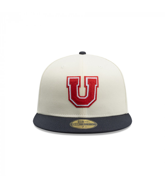 Gorra New Era 59Fifty Universidad De Chile Futbol Blanco