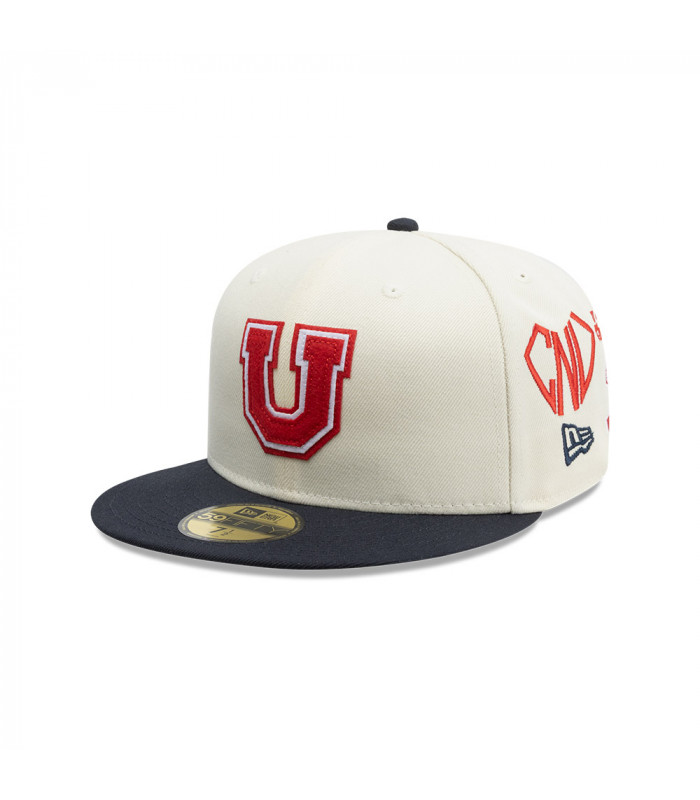 Gorra New Era 59Fifty Universidad De Chile Futbol Blanco