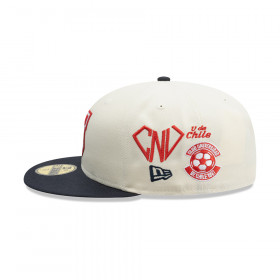Gorra New Era 59Fifty Universidad De Chile Futbol Blanco