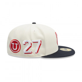 Gorra New Era 59Fifty Universidad De Chile Futbol Blanco