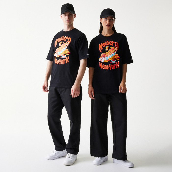 Polo New Era Food Graphic Negro