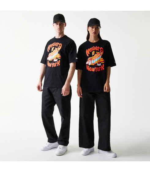 Polo New Era Food Graphic Negro