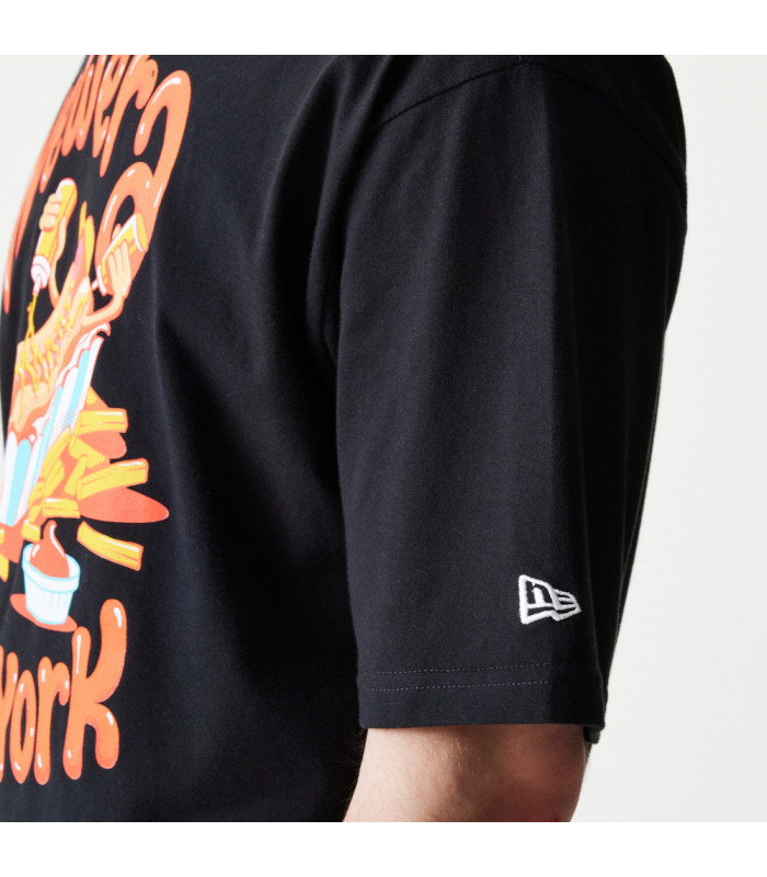 Polo New Era Food Graphic Negro