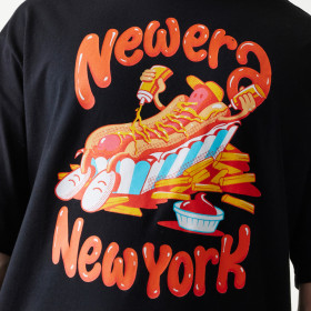 Polo New Era Food Graphic Negro