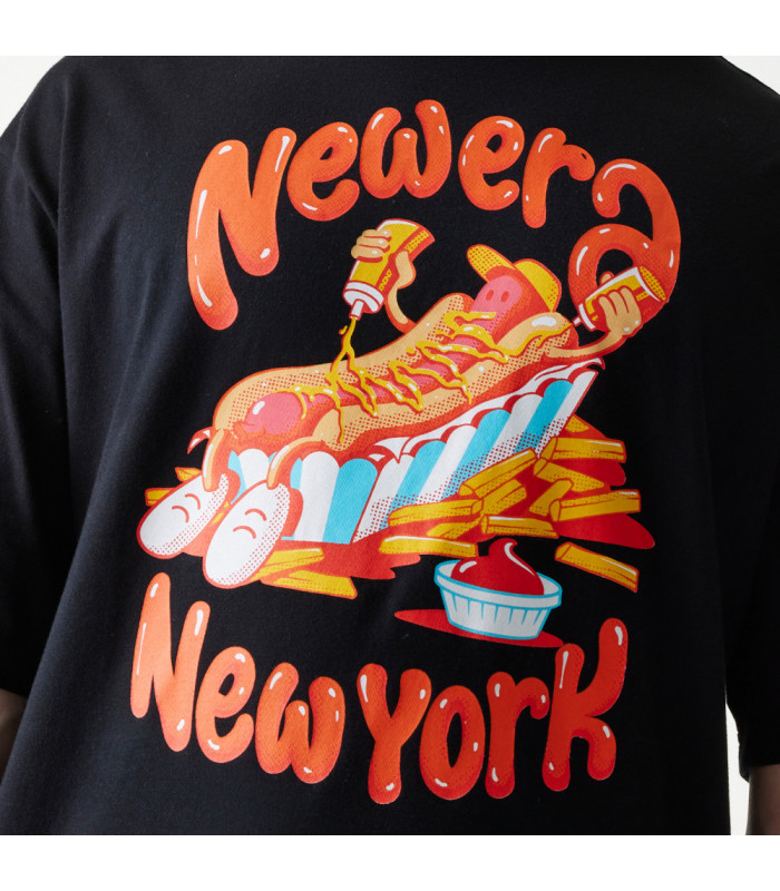 Polo New Era Food Graphic Negro