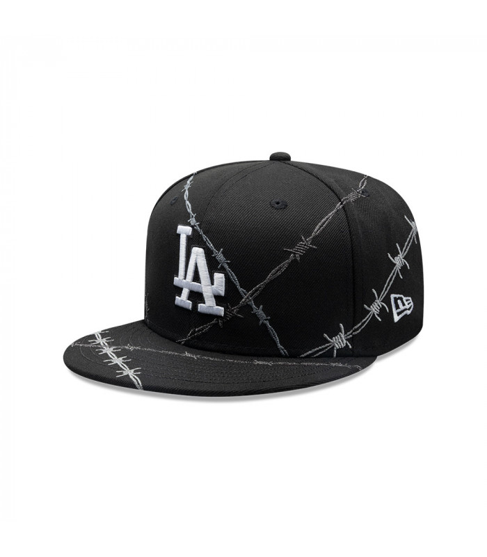 Gorra New Era 59Fifty Los Angeles Dodgers Wire Negro