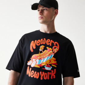 Polo New Era Food Graphic Negro