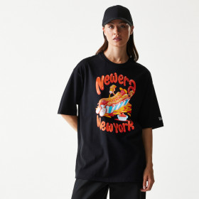 Polo New Era Food Graphic Negro