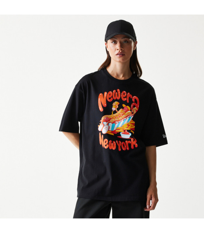 Polo New Era Food Graphic Negro