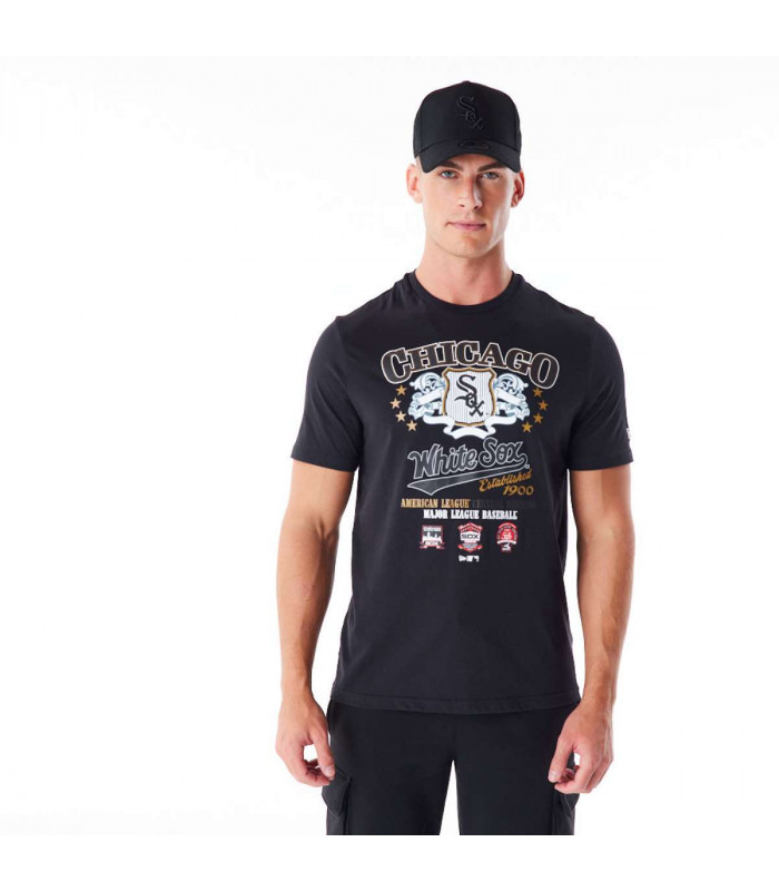 Polera  Chicago Cubs MLB Badge Graphic Black