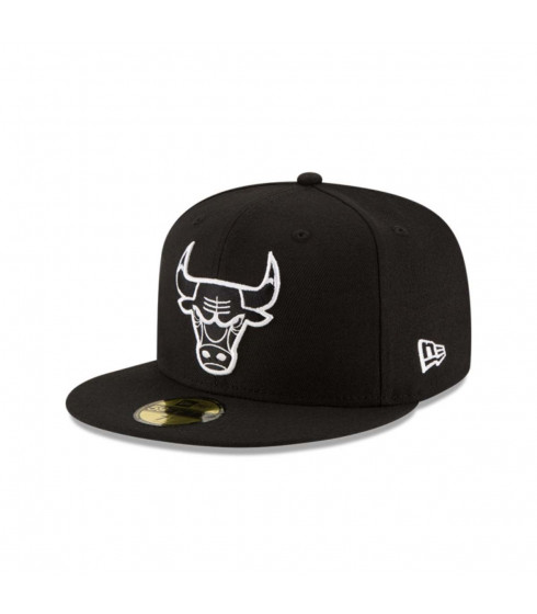 Gorra 59Fifty Chicago Bulls NBA  Clásicos Negro