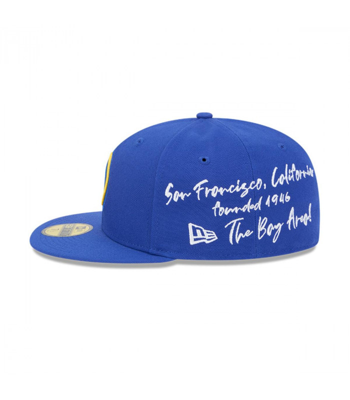 Gorra 59Fifty Golden State Warriors NBA Team Verbiage Blue