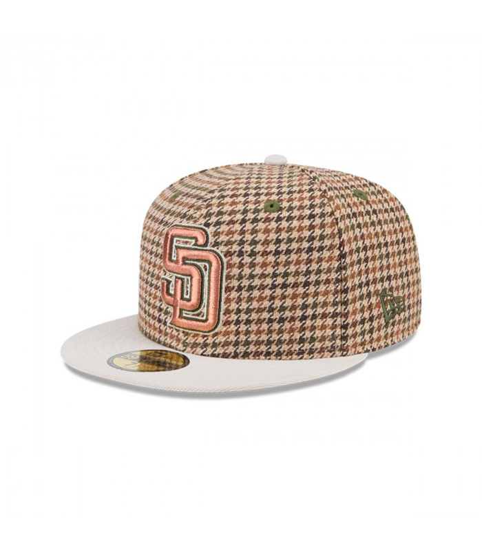 Gorra 59Fifty San Diego Padres MLB Houndstooh Open Brown