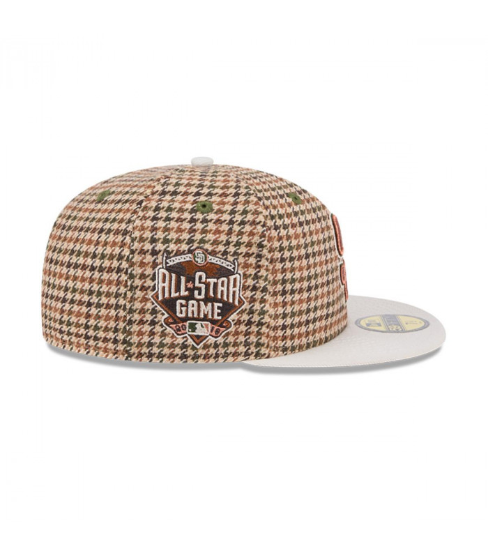 Gorra 59Fifty San Diego Padres MLB Houndstooh Open Brown