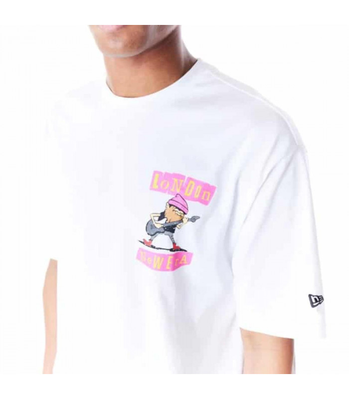 Polera New Era Brand City Graphic Blanco