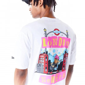 Polera New Era Brand City Graphic Blanco