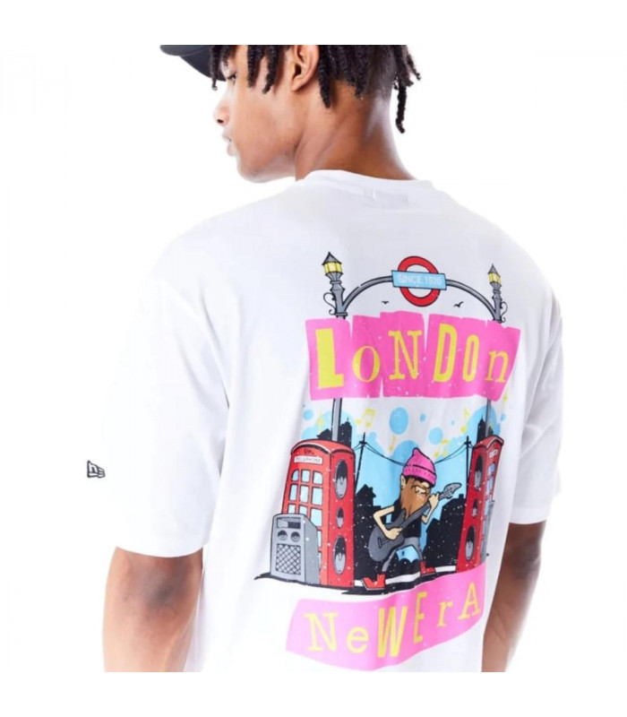Polera New Era Brand City Graphic Blanco