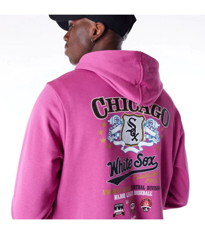 Polerón  Chicago Blanco Sox MLB Badge Graphic Morado