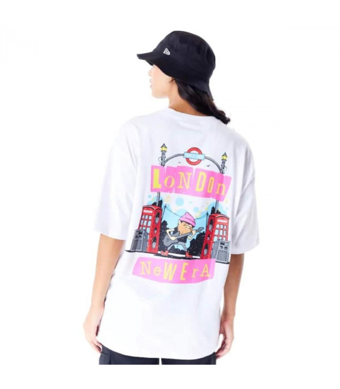 Polera New Era Brand City Graphic Blanco