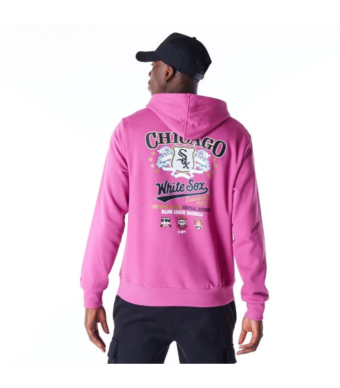 Polerón  Chicago Blanco Sox MLB Badge Graphic Morado