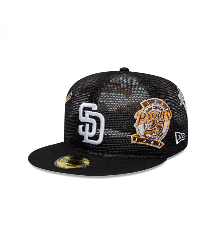 Gorra 59Fifty San Diego Padres Aop Mesh Black