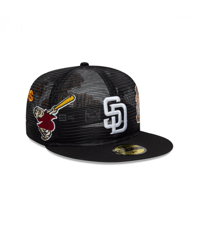 Gorra 59Fifty San Diego Padres Aop Mesh Black