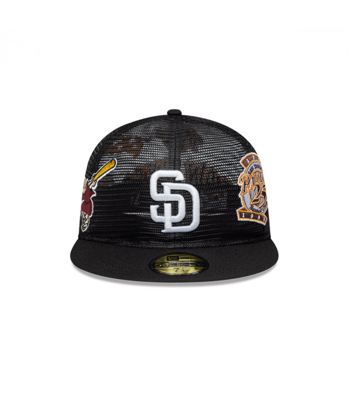 Gorra 59Fifty San Diego Padres Aop Mesh Black