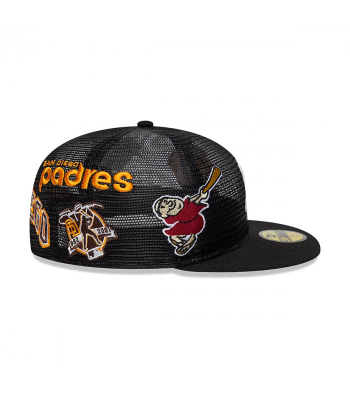 Gorra 59Fifty San Diego Padres Aop Mesh Black