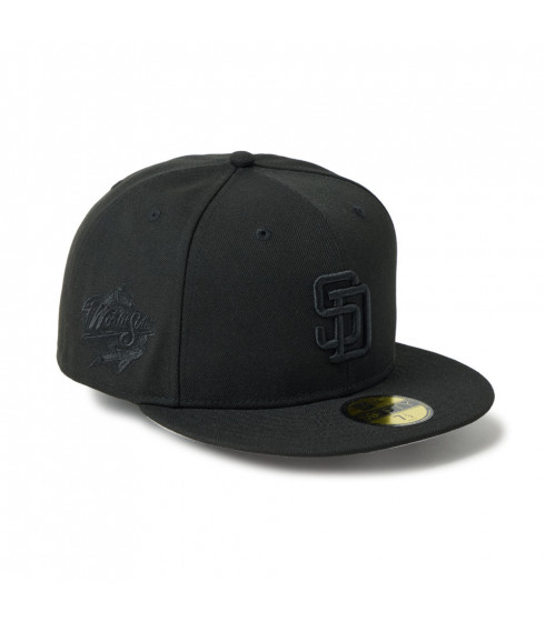 Gorra 59Fifty MLB San Diego Padres Tonal Logo Negro