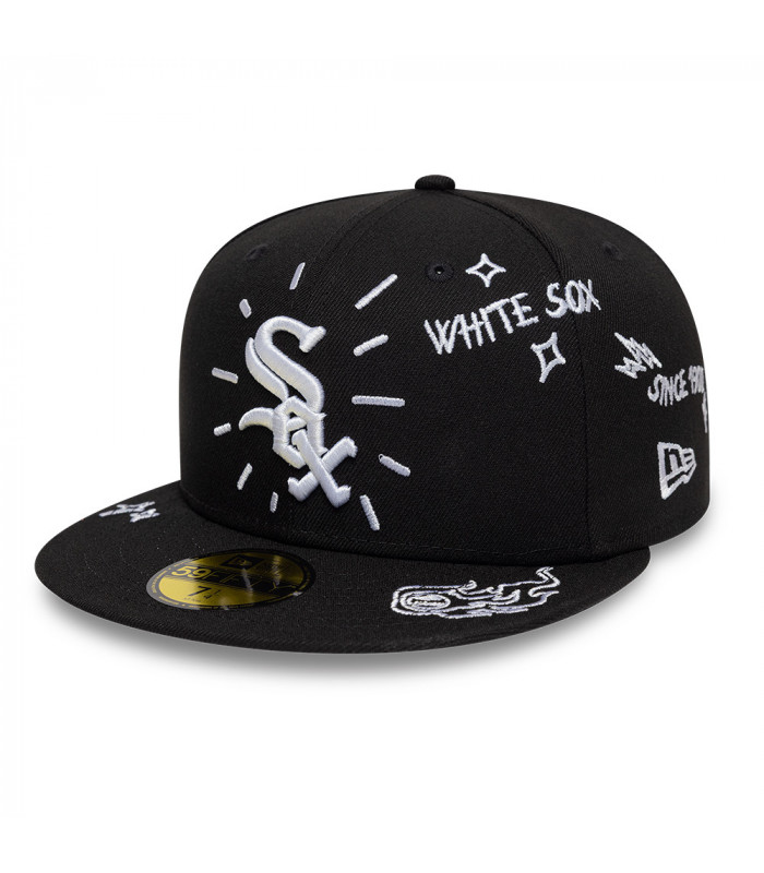 Gorra 59Fifty MLB Chicago White Sox Scribble Negro