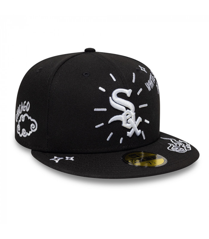 Gorra 59Fifty MLB Chicago White Sox Scribble Negro
