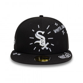 Gorra 59Fifty MLB Chicago White Sox Scribble Negro
