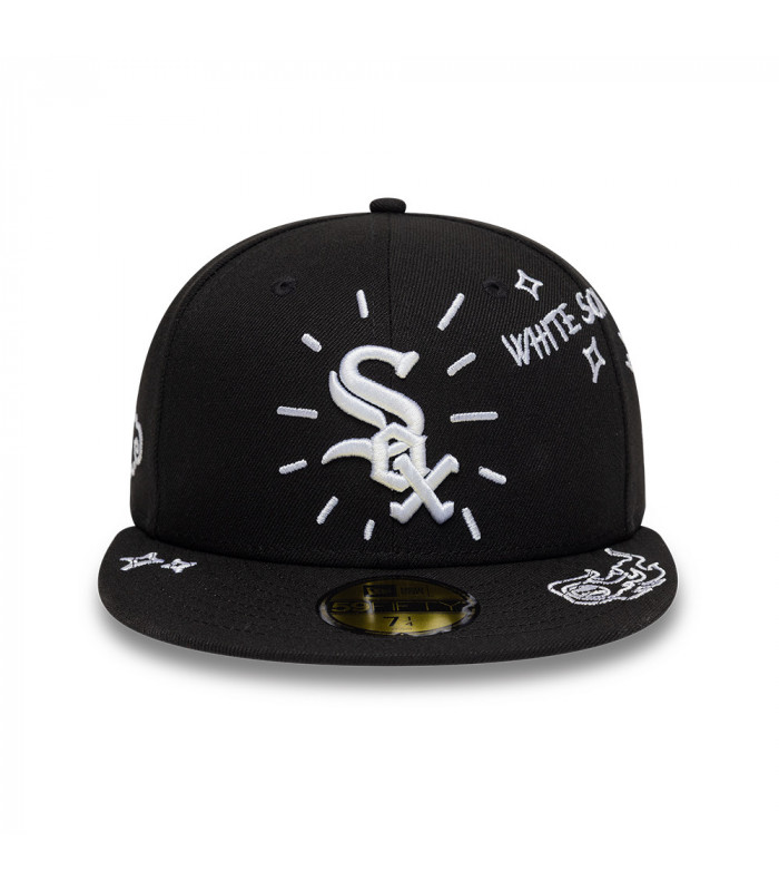 Gorra 59Fifty MLB Chicago White Sox Scribble Negro