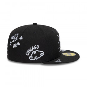 Gorra 59Fifty MLB Chicago White Sox Scribble Negro