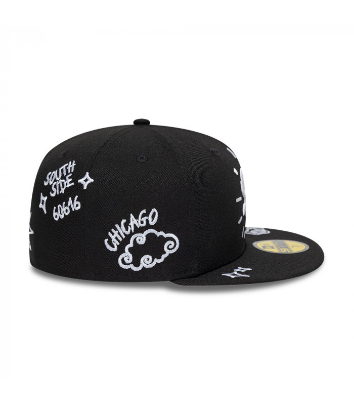 Gorra 59Fifty MLB Chicago White Sox Scribble Negro