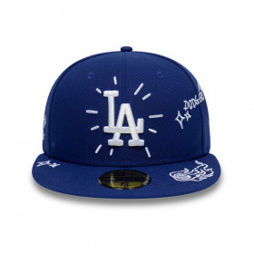Gorra 59Fifty MLB Los Angeles Dodgers Scribble Negro