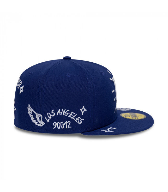 Gorra 59Fifty MLB Los Angeles Dodgers Scribble Negro
