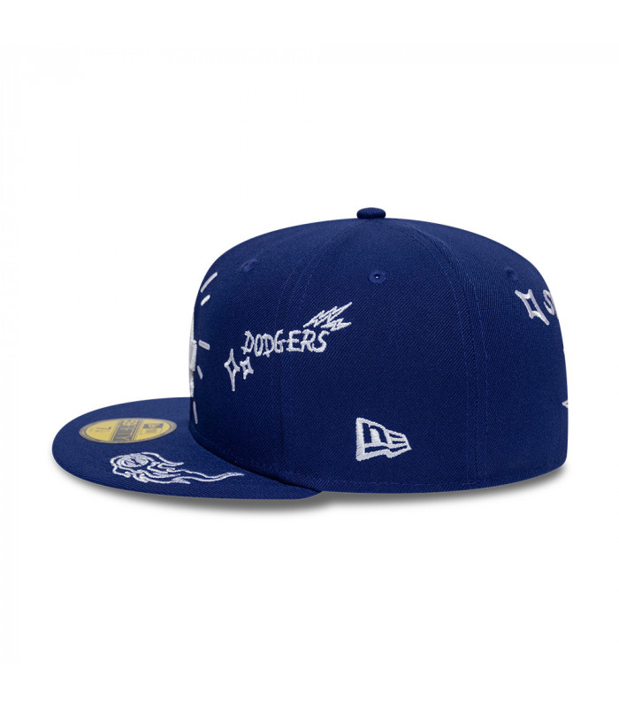 Gorra 59Fifty MLB Los Angeles Dodgers Scribble Negro