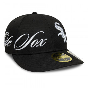 Gorra 59Fifty MLB Chicago White Sox Side Script Negro